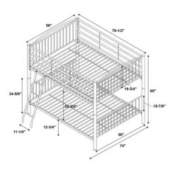 Aiden Bunk Bed - Powell -Children Peripherals GUEST 74544694 7403 424a b96b cef18c4997dc