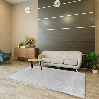 4'x6' Shag Rug Ivory - Gertmenian 2 4'x6' Shag Rug Ivory - Gertmenian - Image 2