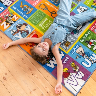 KC CUBS | Looney Tunes Boy & Girl Kids ABC Alphabet, Jobs & Objects Educational Learning & Play Nursery Bedroom Classroom Rug Carpet 6 KC CUBS | Looney Tunes Boy & Girl Kids ABC Alphabet, Jobs & Objects Educational Learning & Play Nursery Bedroom Classroom Rug Carpet - Image 6