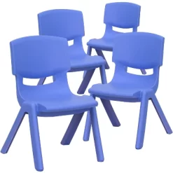 Flash Furniture 4 Pack Plastic Stackable School Chairs With 10.5" Seat Height -Children Peripherals GUEST 77d32bdf 6dd2 4ab0 a29e b4ab400b0442