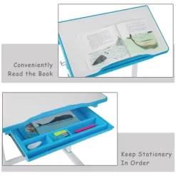 Costway Height Adjustable Children's Desk Chair Set Multifunctional Study Drawing -Children Peripherals GUEST 7b7fc075 f78f 4ba6 96b2 8fad7c090f9c