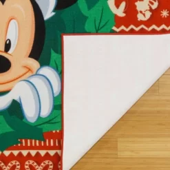Disney Mickey Mouse Wreath 54"x78" Area Rug Red 5 Disney Mickey Mouse Wreath 54"x78" Area Rug Red -Children Peripherals GUEST 7dbcf54f fdc4 4164 9ebb 657eca134c0f