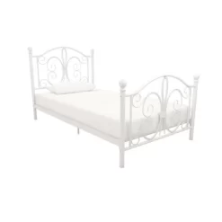 Twin Kids' Bombay Metal Bed White - Room & Joy -Children Peripherals GUEST 7eadabe9 f2bf 4c83 b909 8c85d545727c