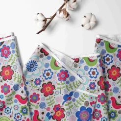 Bacati - Botanical Pink Floral Crib Or Toddler Bed Skirt