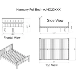 Full Harmony Bed - Bolton Furniture -Children Peripherals GUEST 82cb88b1 a0b8 4e1e 8e40 39e162f905b8