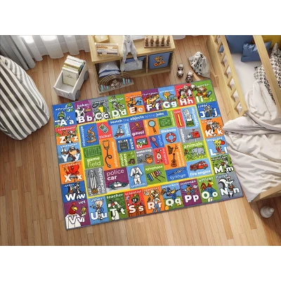 KC CUBS | Looney Tunes Boy & Girl Kids ABC Alphabet, Jobs & Objects Educational Learning & Play Nursery Bedroom Classroom Rug Carpet 2 KC CUBS | Looney Tunes Boy & Girl Kids ABC Alphabet, Jobs & Objects Educational Learning & Play Nursery Bedroom Classroom Rug Carpet - Image 2