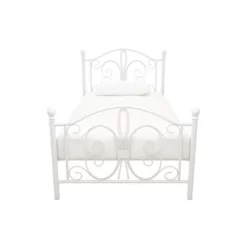 Twin Kids' Bombay Metal Bed White - Room & Joy -Children Peripherals GUEST 87b8d0c6 7266 4a3c 86cb 83b88000ed40
