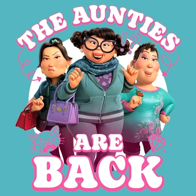 Women's Turning Red The Aunties Are Back Racerback Tank Top 1 Women's Turning Red The Aunties Are Back Racerback Tank Top