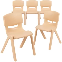Emma And Oliver 5 Pack Plastic Stackable School Chair With 13.25" Seat Height -Children Peripherals GUEST 8a35cf99 9e6d 4901 85b6 10623cc1f1c9