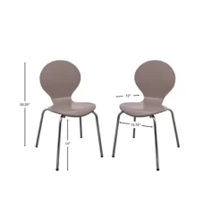 Set Of 2 Kids' Bentwood Chairs With Chrome Legs - Gift Mark -Children Peripherals GUEST 8ec6bb5d f6b0 4a9e 8aa2 068e25d71fac