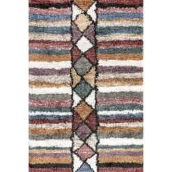 Aidan Diamond Striped Kids Shag Area Rug 17 Aidan Diamond Striped Kids Shag Area Rug -Children Peripherals GUEST 8ef6c712 b0bd 460d b133 5da47eef0133
