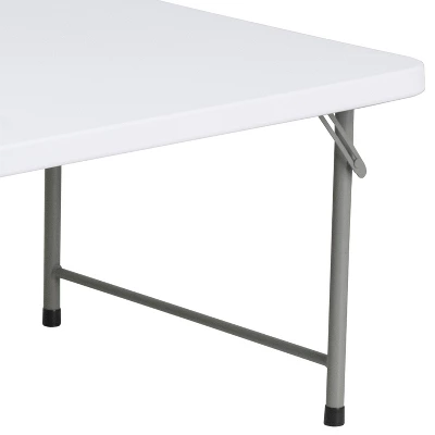 Emma And Oliver 4.93-Foot Kid's Granite White Plastic Folding Activity Table - Play Table 5 Emma And Oliver 4.93-Foot Kid's Granite White Plastic Folding Activity Table - Play Table - Image 5