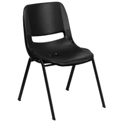 Emma And Oliver Ergonomic Shell Stack Chair - 16" Seat Daycare Home School -Children Peripherals GUEST 92bb7f38 0e74 4e87 ba81 1c0ff766a2ee