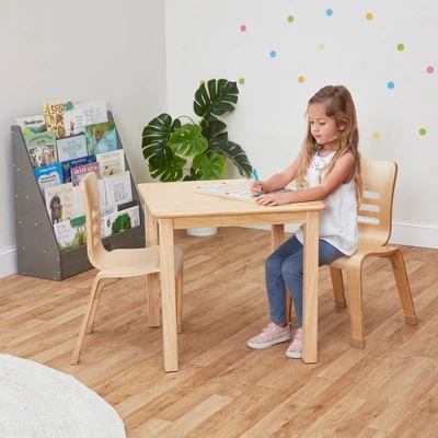 ECR4Kids Bentwood Chairs, Stackable School Chairs, Assembled, 2-Pack - Natural 6 ECR4Kids Bentwood Chairs, Stackable School Chairs, Assembled, 2-Pack - Natural - Image 6