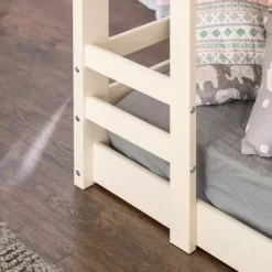 Twin Over Twin Indy Solid Wood Low Bunk Bed - Saracina Home -Children Peripherals GUEST 96183bcc 8292 40fe 8e74 beec5d91051a