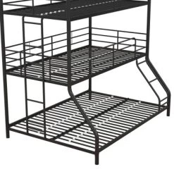 Twin/Twin/Full Zeke Triple Metal Bunk Bed - Room & Joy -Children Peripherals GUEST 96d01948 3da2 4bd7 a549 1fdd99f0d91e