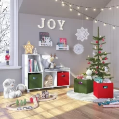 2pk Kids' 10" Floating Wall Mount Bookshelf Set White - RiverRidge Home -Children Peripherals GUEST 9a5e76cb adf2 4ef3 8ca2 09ade6d6893d