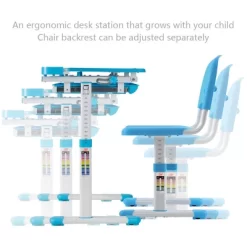 Costway Height Adjustable Children's Desk Chair Set Multifunctional Study Drawing -Children Peripherals GUEST 9cfe10d2 8ed3 4104 9040 e2cfd638957e