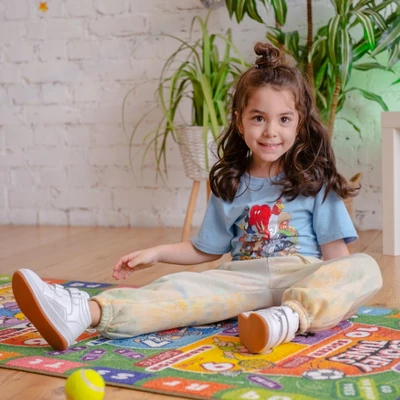 KC CUBS | Looney Tunes Boy & Girl Kids Hopscotch Number Counting Educational Learning & Game Play Nursery Bedroom Classroom Rug Carpet, 2' 7" X 6' 0" 5 KC CUBS | Looney Tunes Boy & Girl Kids Hopscotch Number Counting Educational Learning & Game Play Nursery Bedroom Classroom Rug Carpet, 2' 7" X 6' 0" - Image 5