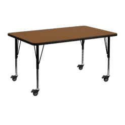 Emma And Oliver Mobile 24x48 Rectangle HP Laminate Preschool Activity Table -Children Peripherals GUEST a0bccf94 039d 4ba9 9fff 3e9993fd3876