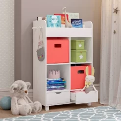 Kids' Book Nook Cubby Storage Cabinet With Bookrack - RiverRidge Home -Children Peripherals GUEST a72da737 c532 4a78 ad1b b4892bd869fd