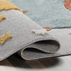 NuLOOM Journee Rocket Ship High-Low Kids Tasseled Area Rug -Children Peripherals GUEST a8174064 fa6c 4a6a 8c5f 42dc7e8be1da