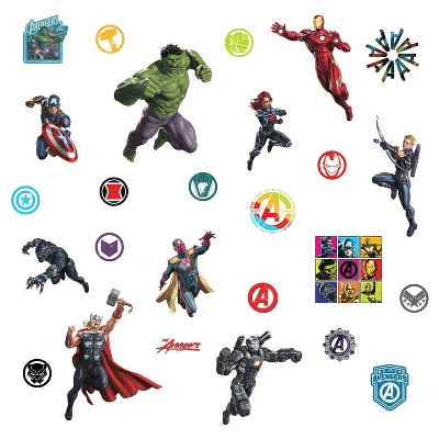 Classic Avengers Peel And Stick Wall Decal - RoomMates 2 Classic Avengers Peel And Stick Wall Decal - RoomMates - Image 2