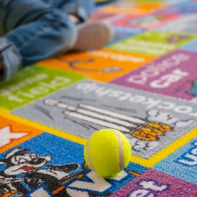 KC CUBS | Looney Tunes Boy & Girl Kids ABC Alphabet, Jobs & Objects Educational Learning & Play Nursery Bedroom Classroom Rug Carpet 5 KC CUBS | Looney Tunes Boy & Girl Kids ABC Alphabet, Jobs & Objects Educational Learning & Play Nursery Bedroom Classroom Rug Carpet - Image 5