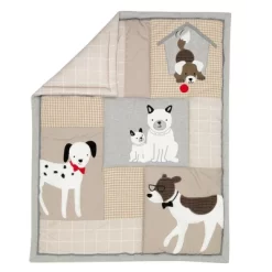 Lambs & Ivy Bow Wow Gray/Tan Dog/Puppy Nursery 3-Piece Baby Crib Bedding Set 11 Lambs & Ivy Bow Wow Gray/Tan Dog/Puppy Nursery 3-Piece Baby Crib Bedding Set -Children Peripherals GUEST af484089 1f46 4518 b174 0d81ad0bcb62