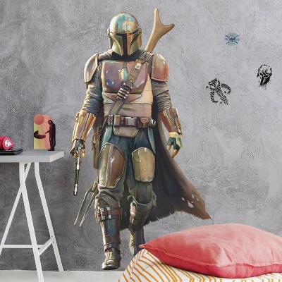 Star Wars The Mandalorian Giant Peel And Stick Wall Decal - RoomMates 2 Star Wars The Mandalorian Giant Peel And Stick Wall Decal - RoomMates - Image 2