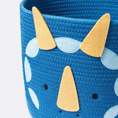 Coiled Rope Medium Round Storage Decorative Basket - Dinosaur - Cloud Island™ 2 Coiled Rope Medium Round Storage Decorative Basket - Dinosaur - Cloud Island™ - Image 2