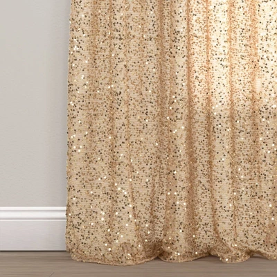 52"x84" Ballgown Glam Sparkle Sequins Window Curtain Panel - Lush Décor 3 52"x84" Ballgown Glam Sparkle Sequins Window Curtain Panel - Lush Décor - Image 3