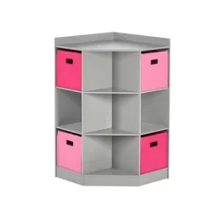 5pc Kids' Corner Cabinet Set With 4 Bins Set - RiverRidge Home -Children Peripherals GUEST b514871c 3b6e 48cf b000 0d0bc9cb692f