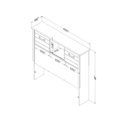 Ulysses Bookcase Headboard Winter Oak - South Shore 9 Ulysses Bookcase Headboard Winter Oak - South Shore -Children Peripherals GUEST b62c8ed2 4a0c 473e acac 9fd4768f1bdc