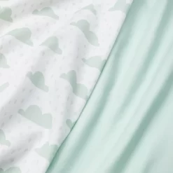 Fitted Crib Sheet - Cloud Island™ - Clouds/Mint - 2pk