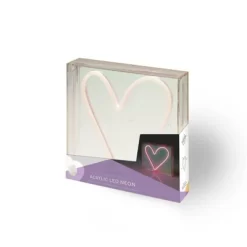 Teen Iridescent Heart Acrylic Box Novelty Table Lamp Pink - West & Arrow -Children Peripherals GUEST b6ba535d 6fa3 4b99 b95e 8e1a146677c9