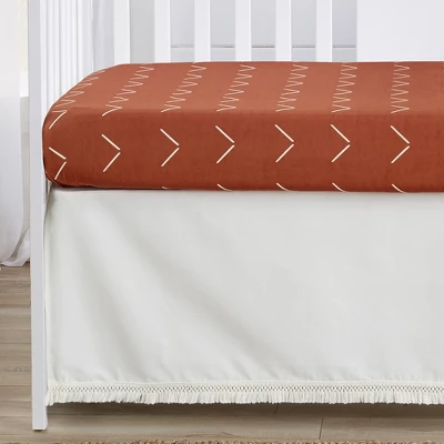 Sweet Jojo Designs Boy Or Girl Gender Neutral Unisex Baby Crib Bedding Set - Orange Diamond Tuft Collection 4pc 3 Sweet Jojo Designs Boy Or Girl Gender Neutral Unisex Baby Crib Bedding Set - Orange Diamond Tuft Collection 4pc - Image 3