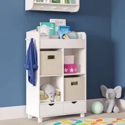 Kids' Book Nook Cubby Storage Cabinet With Bookrack - RiverRidge Home -Children Peripherals GUEST b8381782 6b6c 48b1 b3c2 bb02b7ca4b28