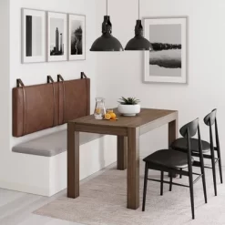 Harlow Headboard Sand Gray Fabric Vintage Brown - Nathan James -Children Peripherals GUEST b8657940 1817 45e4 9b96 b5d538b70522