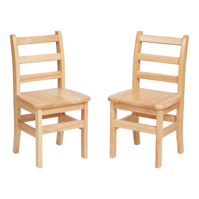 ECR4Kids Three Rung Ladderback Chair, Classroom Seating, Natural, 2-Pack 14 ECR4Kids Three Rung Ladderback Chair, Classroom Seating, Natural, 2-Pack - Image 14