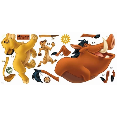 Roommates The Lion King Peel And Stick Giant Wall Decal 1 Roommates The Lion King Peel And Stick Giant Wall Decal