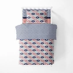 Bacati - Aztec Print Emma Coral Mint Navy 4 Pc Toddler Bedding Set 7 Bacati - Aztec Print Emma Coral Mint Navy 4 Pc Toddler Bedding Set -Children Peripherals GUEST b9b8e0e7 dcdf 4656 a294 c18ace80cfe1