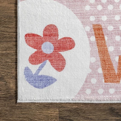 NuLOOM Essi Alphabet Machine Washable Kids Area Rug 4 NuLOOM Essi Alphabet Machine Washable Kids Area Rug - Image 4