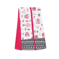 Bacati - Owls In The Woods Pink Fuschia Gray 10 Pc Crib Bedding Set With Long Rail Guard Cover 18 Bacati - Owls In The Woods Pink Fuschia Gray 10 Pc Crib Bedding Set With Long Rail Guard Cover -Children Peripherals GUEST bbbf67ca be7d 42c5 b414 704010f18b6b