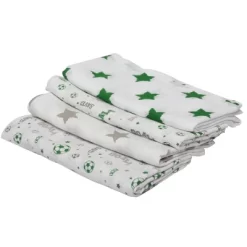 Bacati - Soccerball Green/Gray Muslin Swaddling Blankets Set Of 4 6 Bacati - Soccerball Green/Gray Muslin Swaddling Blankets Set Of 4 -Children Peripherals GUEST bd68b5d3 ec24 4cee a141 91ed66aae1fa