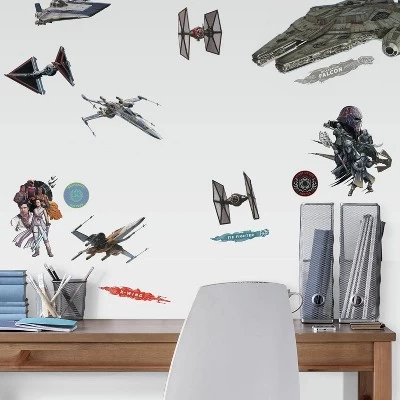 Star Wars Episode IX Galactic Ships Peel & Stick Wall Decal - Roommates 1 Star Wars Episode IX Galactic Ships Peel & Stick Wall Decal - Roommates
