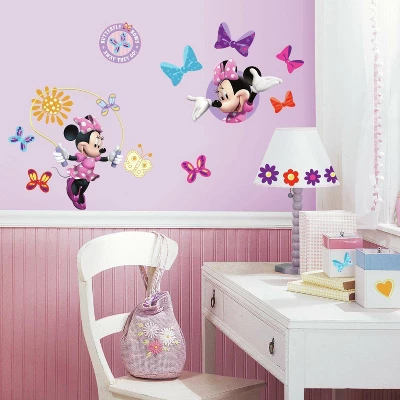 Roommates Minnie Bow-Tique Peel And Stick Wall Decal 1 Roommates Minnie Bow-Tique Peel And Stick Wall Decal