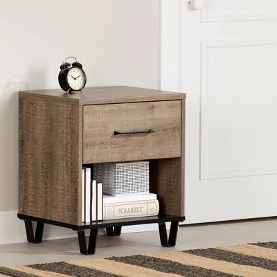 Arlen 1 Drawer Nightstand - South Shore 1 Arlen 1 Drawer Nightstand - South Shore