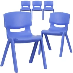 Emma And Oliver 5 Pack Plastic Stackable School Chair With 13.25" Seat Height -Children Peripherals GUEST c32844ba e00e 424c a4e3 7fe64b3fd15d