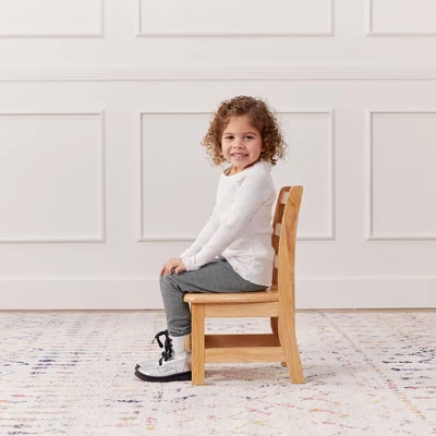 ECR4Kids Three Rung Ladderback Chair, Classroom Seating, Natural, 2-Pack 3 ECR4Kids Three Rung Ladderback Chair, Classroom Seating, Natural, 2-Pack - Image 3